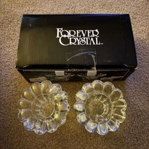 Forever Crystal 315160 Set Of 2 Clear Candle Votive Holders